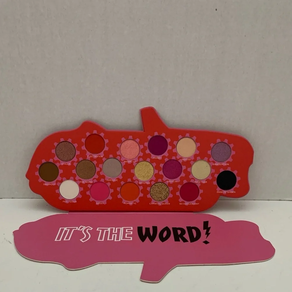 NIB Revolution Grease It’s The Word Eyeshadow Palette Limited Edition 18 Shades
